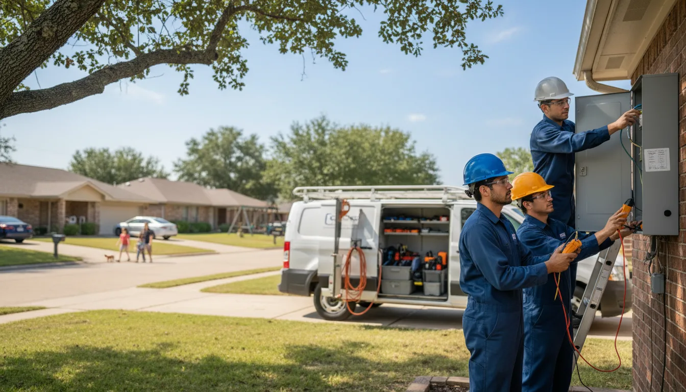 Certified electrician providing emergency electrical services in Leawood, KS